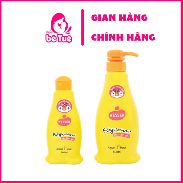 Sữa tắm gội toàn thân cho bé Wesser 200ml/ 500ml