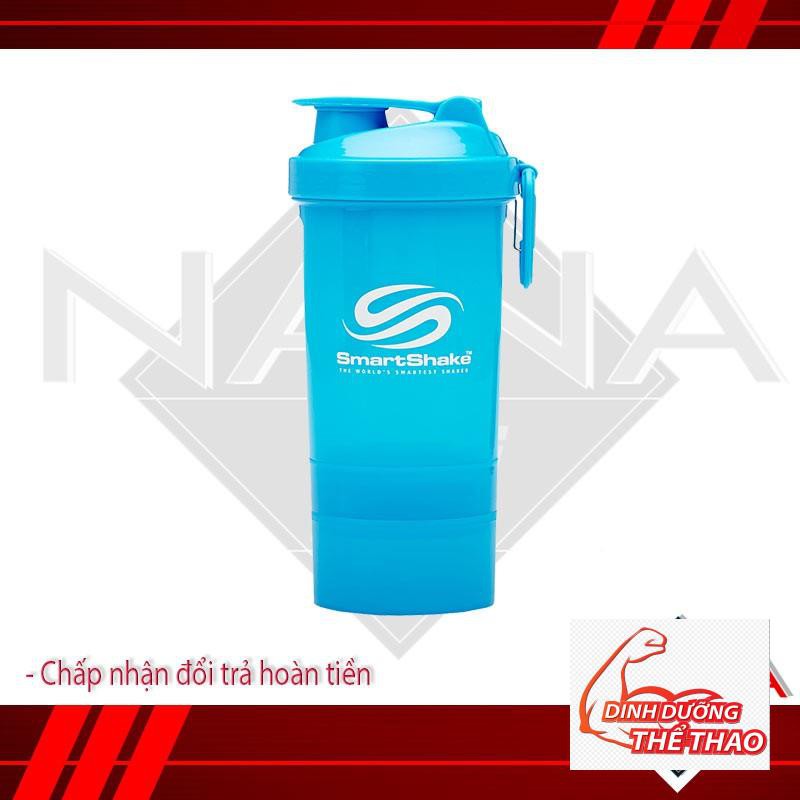 Bình lắc thể thao SMART SHAKER L 3 ngăn 800ml - Chính hãng