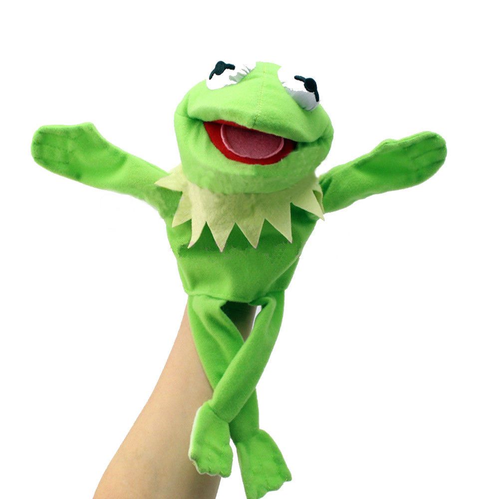 30cm New Half Body Kermit the Frog Hand Puppet Plush Toy Jim Henson Muppets Kids Gift