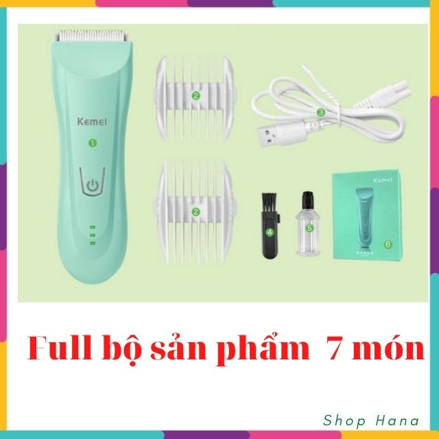 [HÀNG ĐẸP] Tông Đơ Cắt Tóc Cho Bé KEIMEI Lưỡi Ceramicc Cắt Nhanh Sạch, An toàn cho bé HNH014