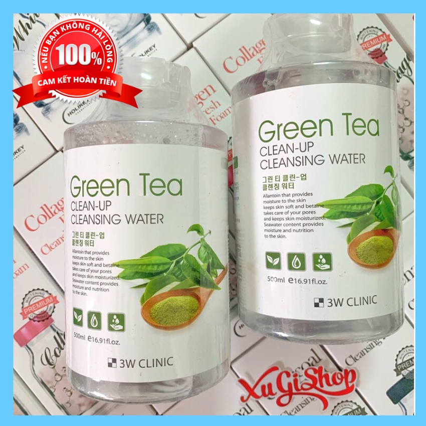 Nước tẩy trang 🔸HÀNG LOẠI 1🔸 nước tẩy trang trà xanh tẩy sạch các lớp trang điểm một cách nhẹ nhàn