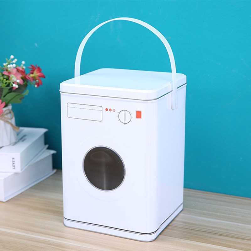 Hộp Đựng Đồ Giặt Bằng Thiếc Có Nắp Giá Đỡ Tiện Lợi