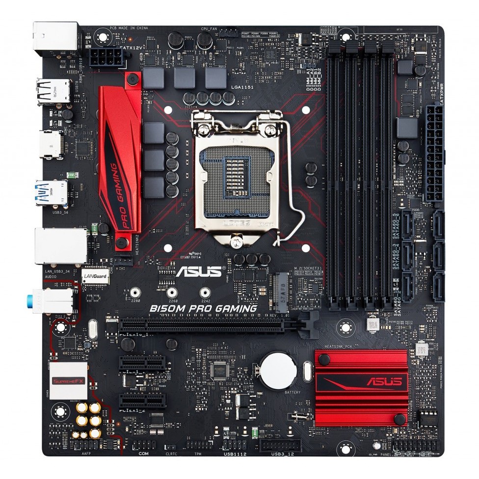 Bo mạch Asus B150M PRO GAMING qua sử dụng, main Asus B150 ngon lành, đẹp 95%