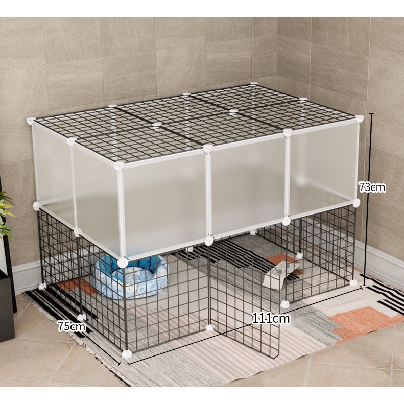 Combo chuồng chó mèo lắp ghép bằng lưới sắt, 40 lựa chọn