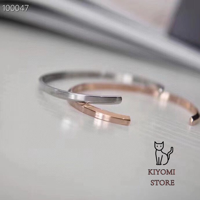 Vòng Tay Cuff Thép Không Gỉ Khắc Tên Theo Yêu Cầu Bảo Hành Trọn Đời KIYOMI STORE