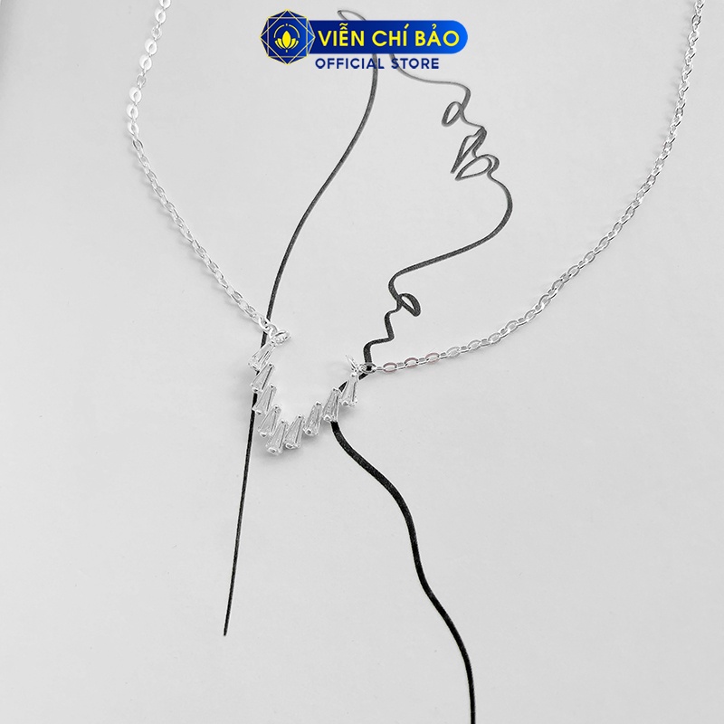 Dây chuyền bạc nữ sunshine chất liệu bạc 925 thời trang phụ kiện trang sức nữ Viễn Chí Bảo D400301x