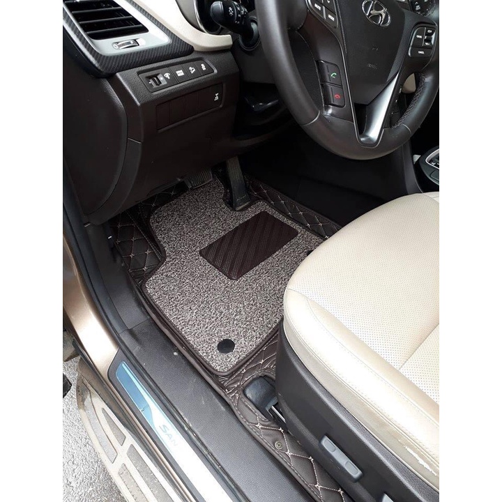 Thảm lót sàn 5d 6d cho Hyundai Getz, i10, i20, i30, Kona, Tucson, Accent, Avante da Pu cao cấp, chống thấm nước