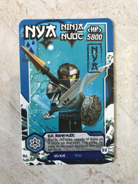 THẺ BÀI NINJAGO CON BÒ CƯỜI