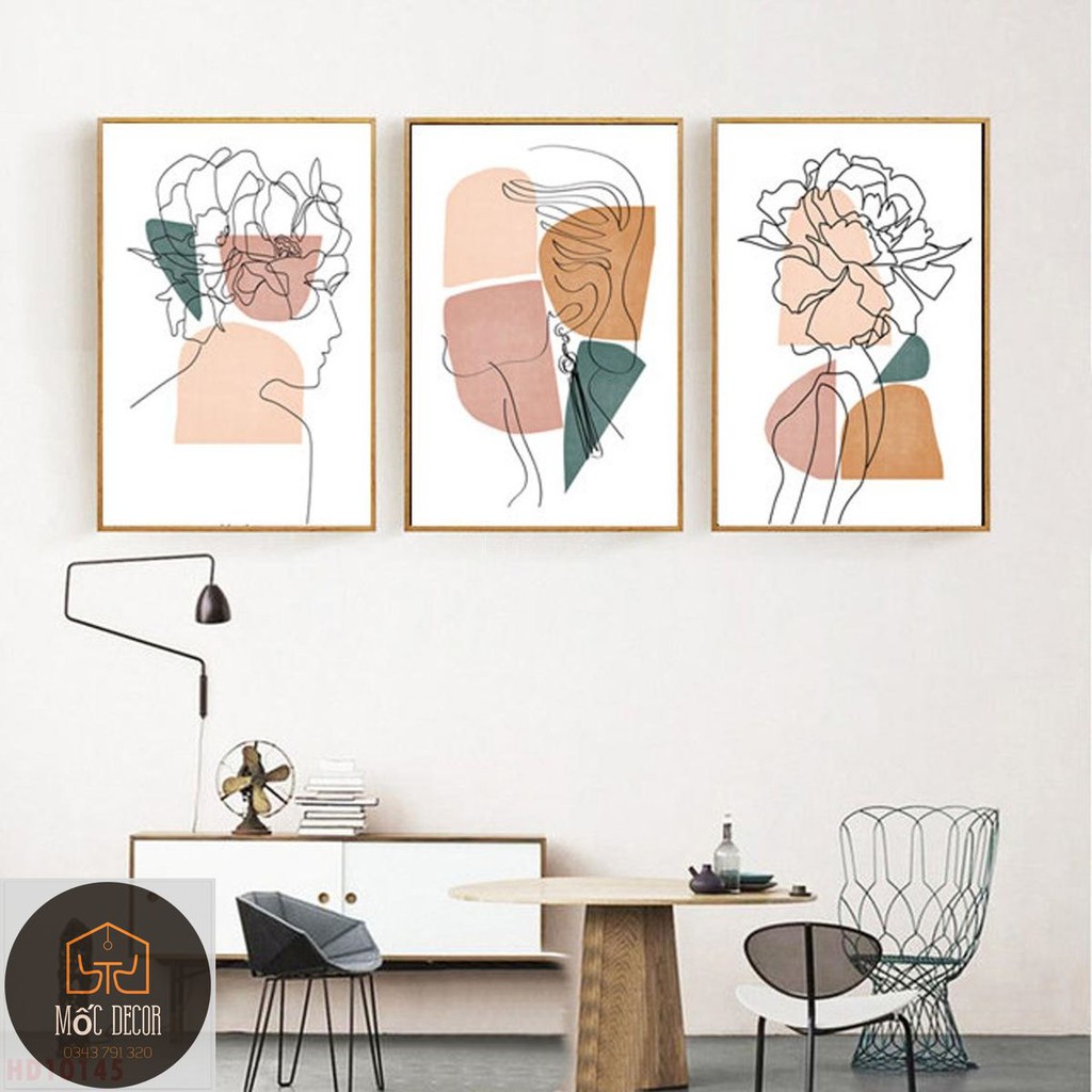 Tranh canvas 🍅RẺ VÔ ĐỊCH🍅 tranh canvas treo tường minimalist - decor phòng khách, decor phòng ngủ vintage