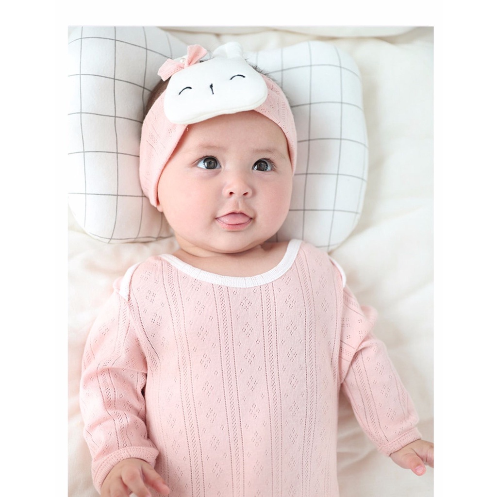 Băng đô  Hình thỏ hai màu trắng hồng