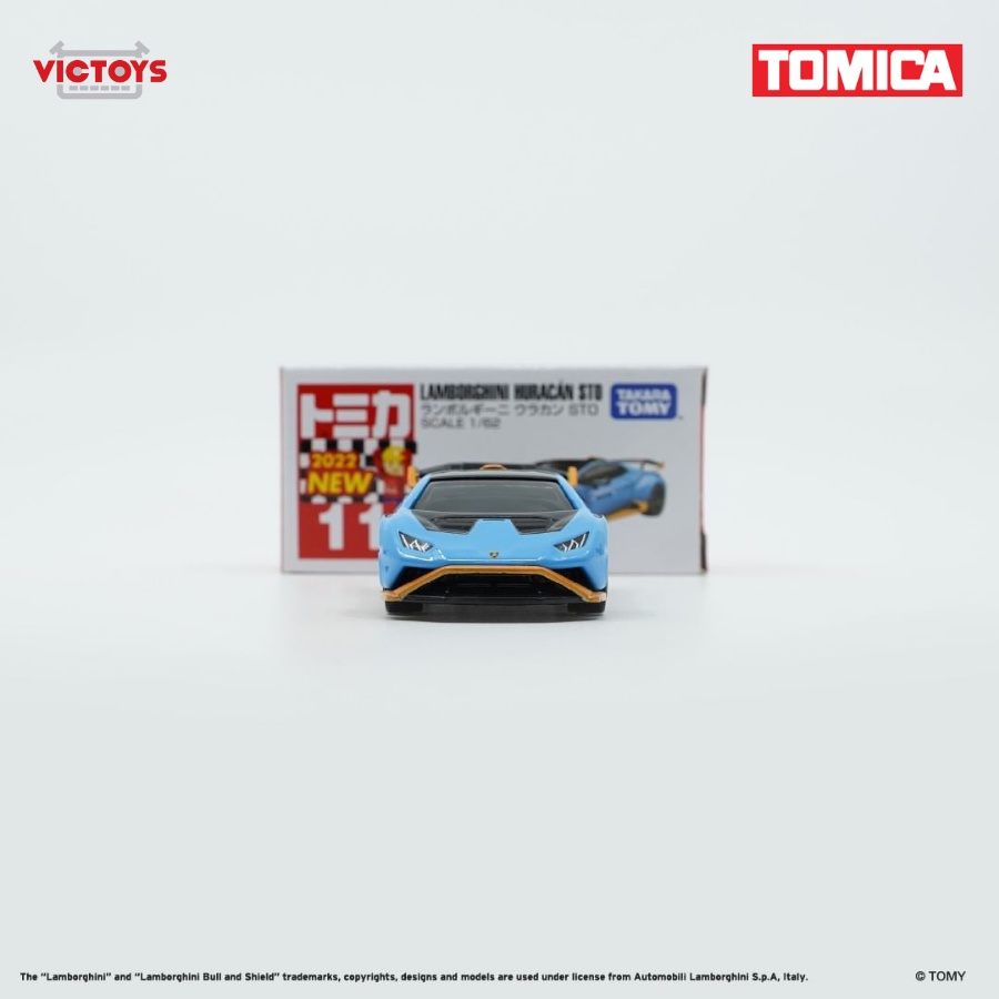 Xe mô hình Tomica No.11 Lamborghini Hurracan STO 174783 Fullbox Chính Hãng Takara Tomy - Victoys