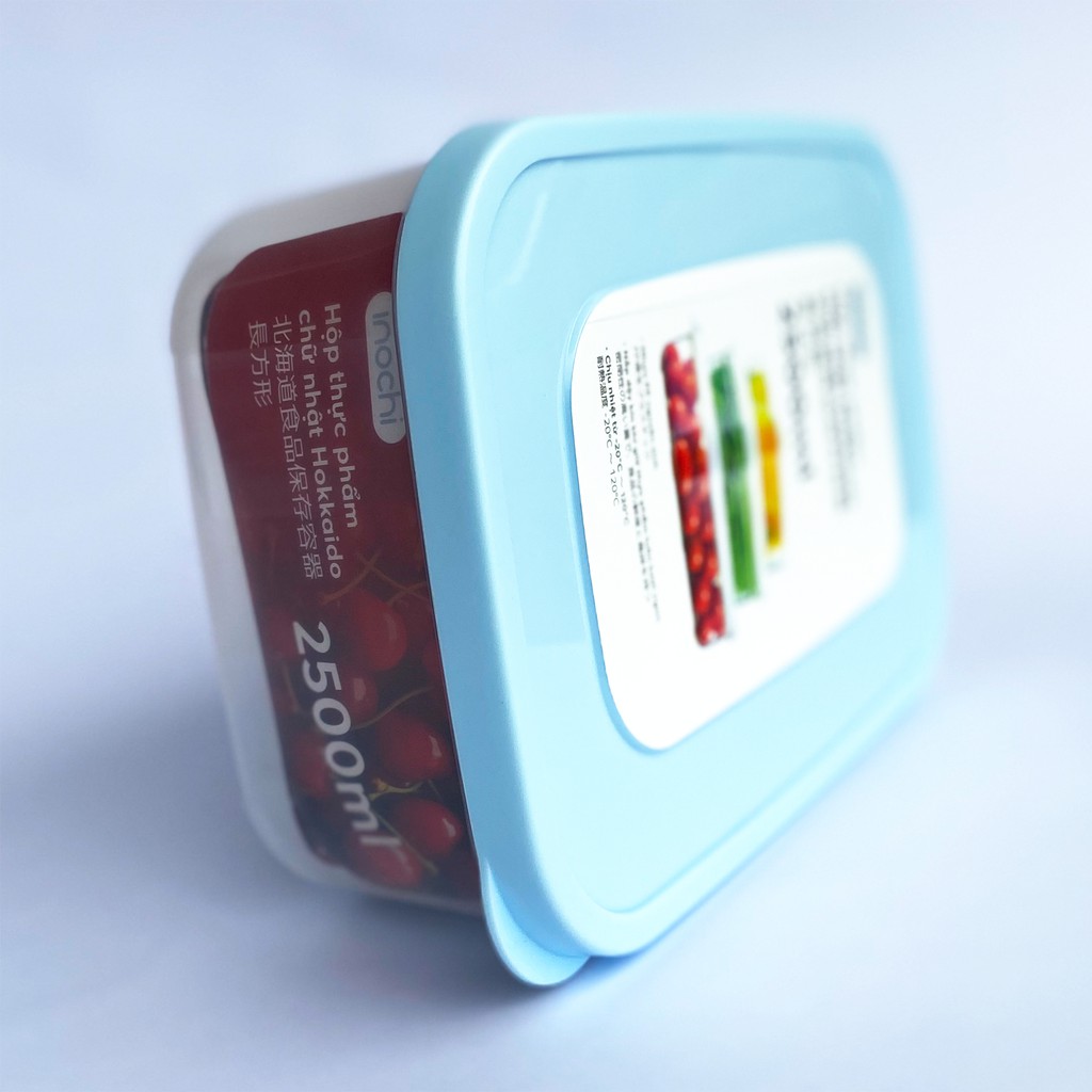 Bộ 3 hộp nhựa đựng thực phẩm Hokkaido Nhật - Chữ Nhật đựng đồ ăn, thức ăn trong ngăn đá tủ lạnh, bảo quản thực phẩm tươi | BigBuy360 - bigbuy360.vn