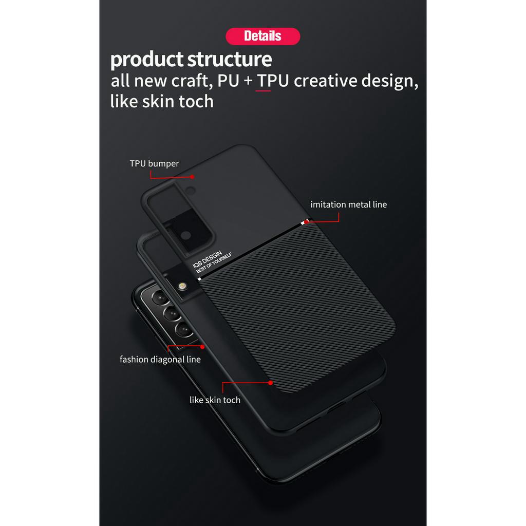 Ốp Điện Thoại Da Từ Tính Chống Sốc Cho Samsung Galaxy S21 FE S 23 Ultra 5G S22 / S21 / S23 + Plus S22 Ultra S21 Ultra