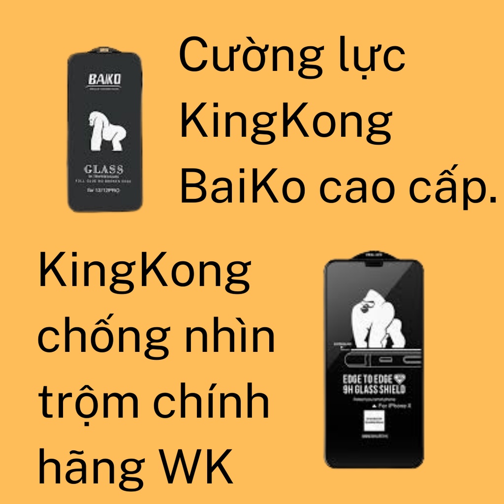 Kính cường lực iphone KingKong full màn 6/6s/6plus/6s plus/7/8/7plus/8plus/x/xs/xs max/11/12/13/pro/