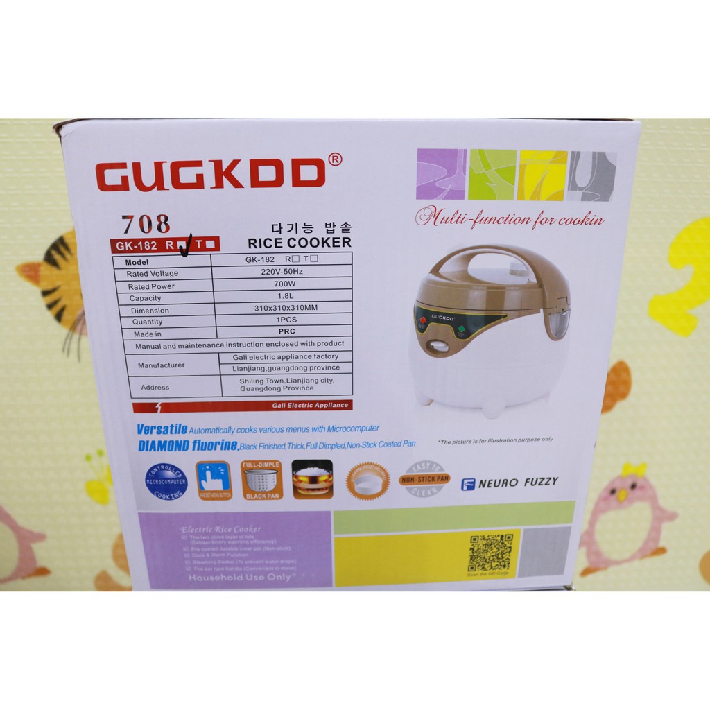 [Mã ELHADEV giảm 4% đơn 300K] [Hàng Cao Cấp] Nồi Cơm Điện Cuckoo GK 182 Dung Tích 1.8 Lít - Tặng Kèm Giá Hấp