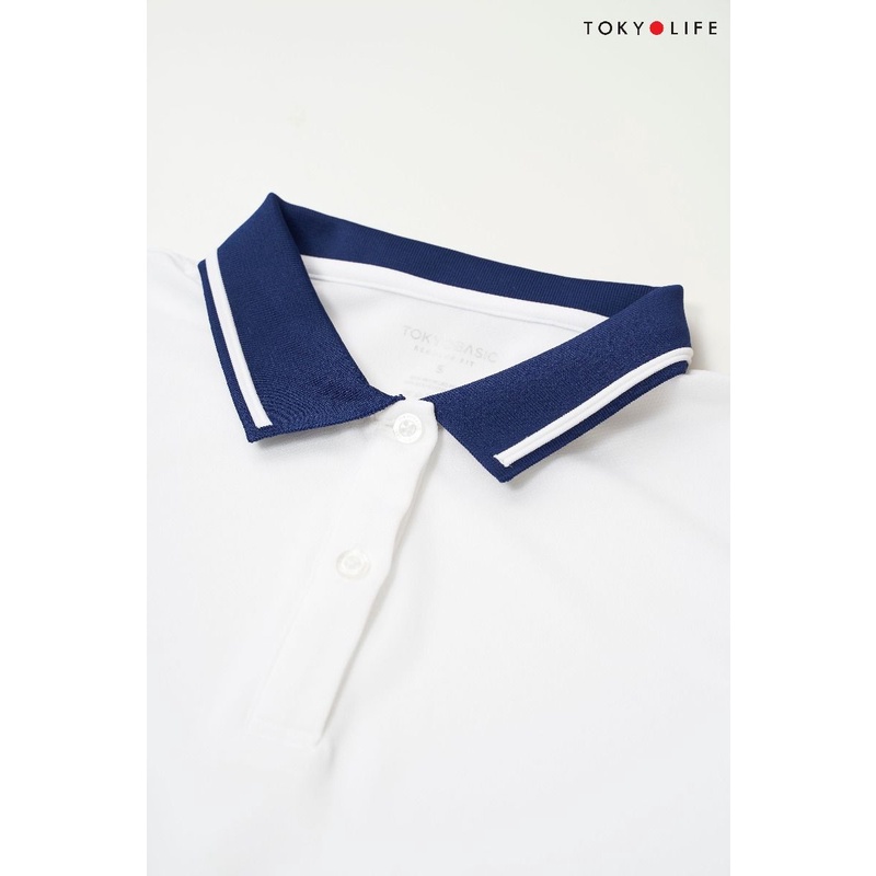 Áo Polo NỮ SEASHELL cổ phối 2 đường kẻ TOKYOLIFE I9POL005K