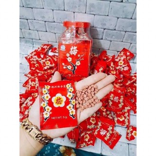 Set 5 gói ô mai xí muội hoa đào tuổi thơ