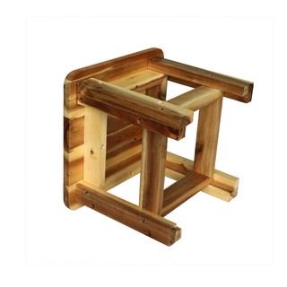 【Ghế đẩu vuông, gỗ tràm】| Gỗ Đức Thành - 11151