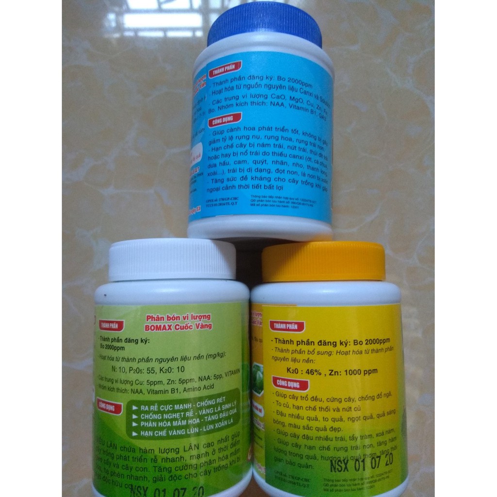 Combo chăm sóc hoa lan, cây cảnh  - bomax chai 100 gram