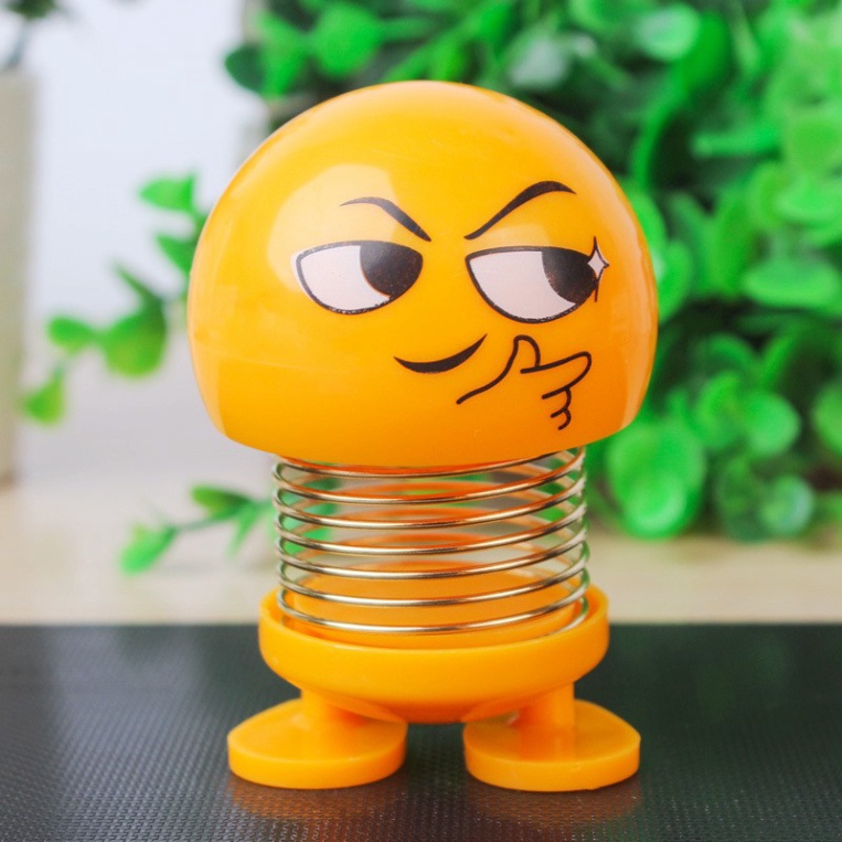 Thú nhún icon mặt cười gắn lò xo vui nhộn