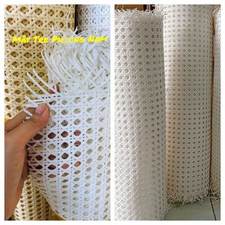 Tấm nhựa đan mây mắt cáo khổ 60 mầu trắng giá sỉ