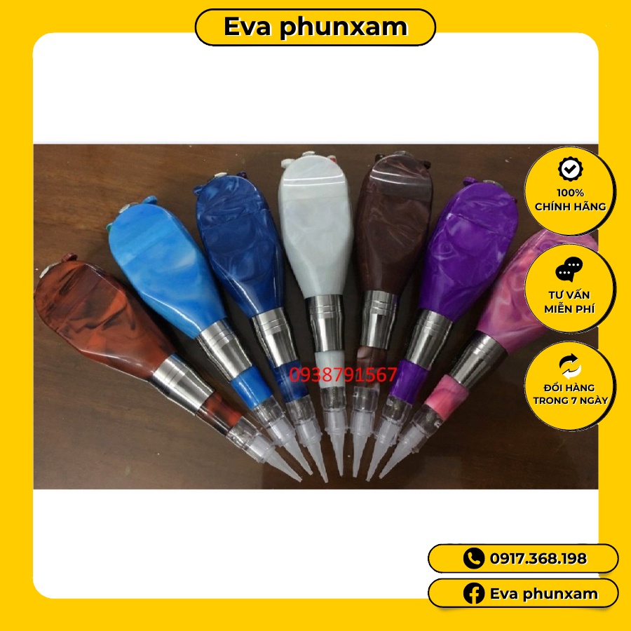 Máy phun xăm thần thánh TÍCH ĐIỆN và CHỈNH TỐC ĐỘ, CHỈNH KIM - Phun tán bột lông mày siêu đẹp