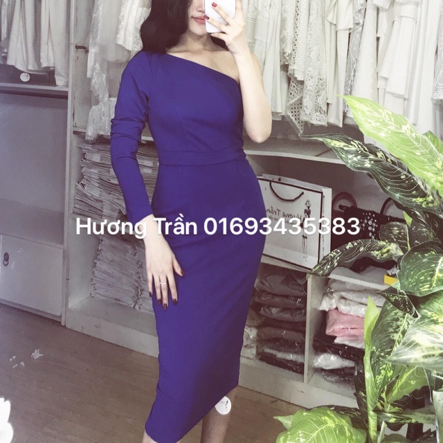 Đầm lệch vai