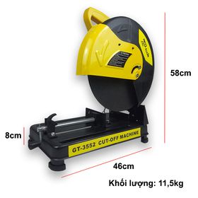 Máy cắt sắt. Máy cắt bàn công suất lớn 3100W, tốc độ 4100V/P. Hàng chính hãng BH 6 tháng. Tặng kèm lưỡi 350mm GT3552