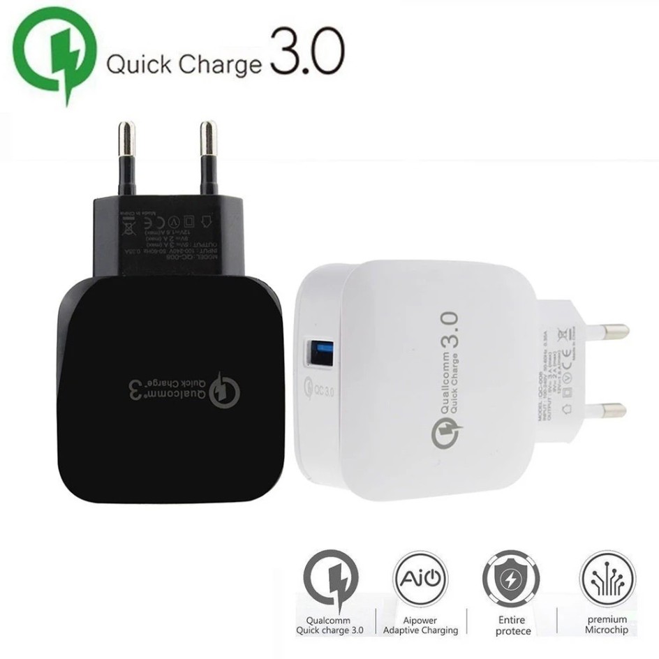 Củ sạc Qualcomm Quickcharge 3.0 sạc nhanh