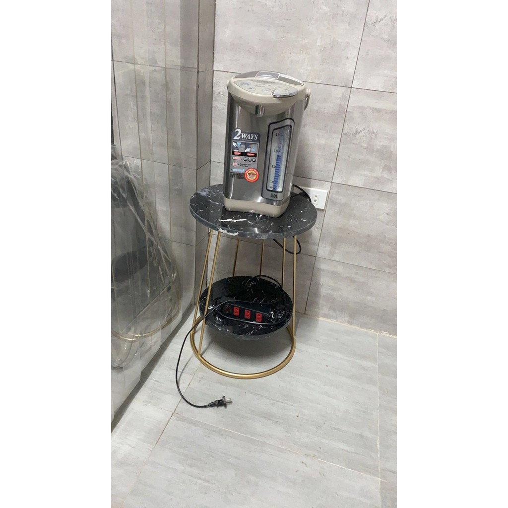 [Mua 699k Tặng gối] Bàn trà kệ tab mặt đá RIBO HOUSE khung kim loại sơn tĩnh điện nội thất phòng khách phòng ngủ RIBO50 | BigBuy360 - bigbuy360.vn