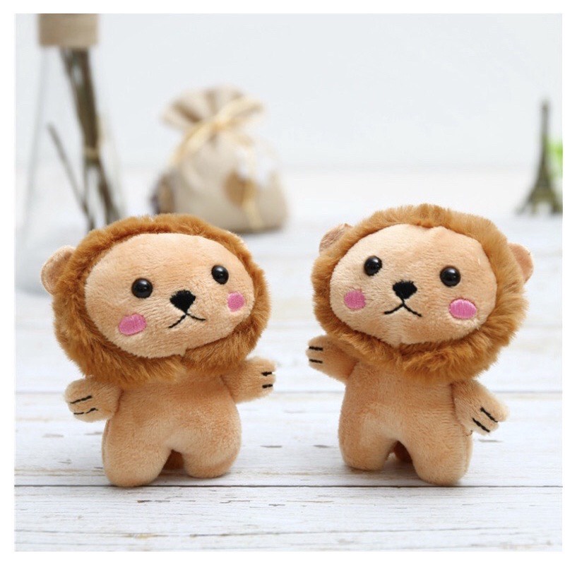 Móc khóa gấu bông bò sữa , vịt , khủng long treo balo túi xách đôi cute dễ thương - solila.vn