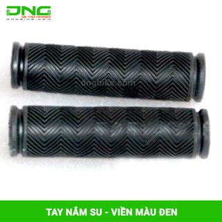 Tay nắm su xe đạp viền màu đen