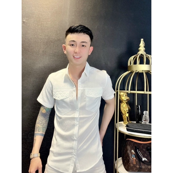 Sơ Mi Đũi Hoạ Tiết