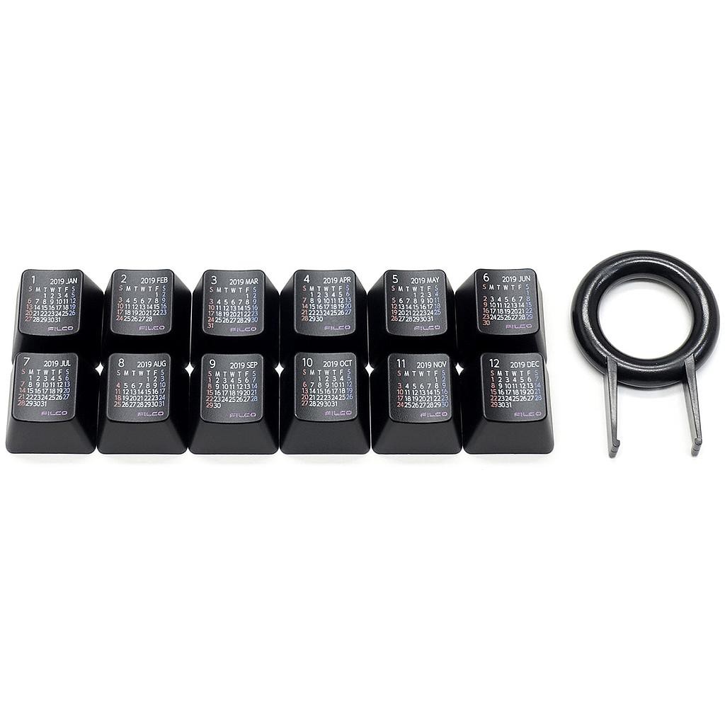 Keycap Filco lịch 2019 (Black) - Hàng chính hãng