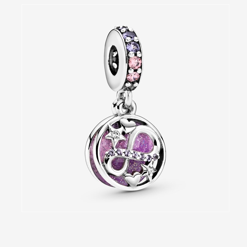 Mặt Dây Chuyền Hình Trái Tim Và Ngôi Sao Lấp Lánh