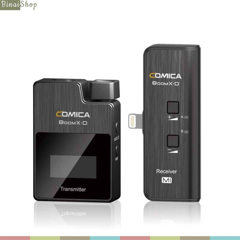 Comica BoomX-D (MI1 / MI2) - Micro Không Dây Cổng Lightning Thu Âm Cho Các Thiết Bị IPhone, IPad, IPod