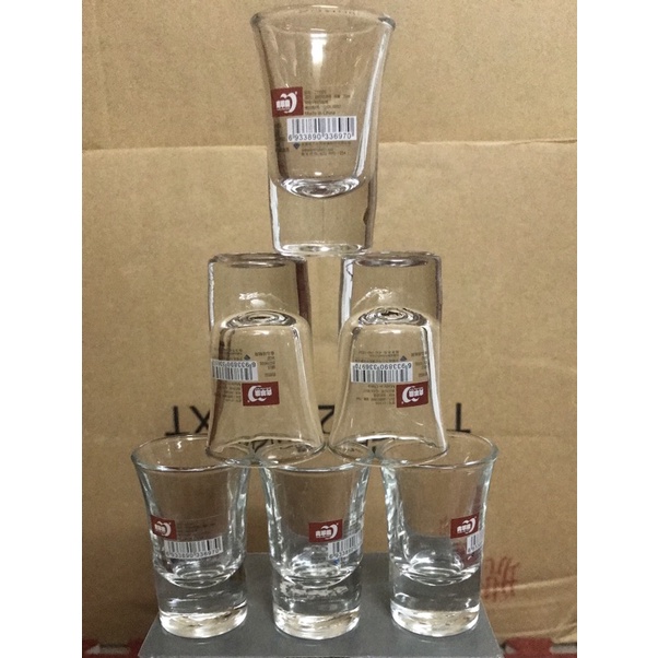 Bộ 6 chén thuỷ tinh dày 35ml EY3005