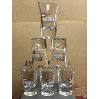 Bộ 6 chén thuỷ tinh dày 35ml EY3005