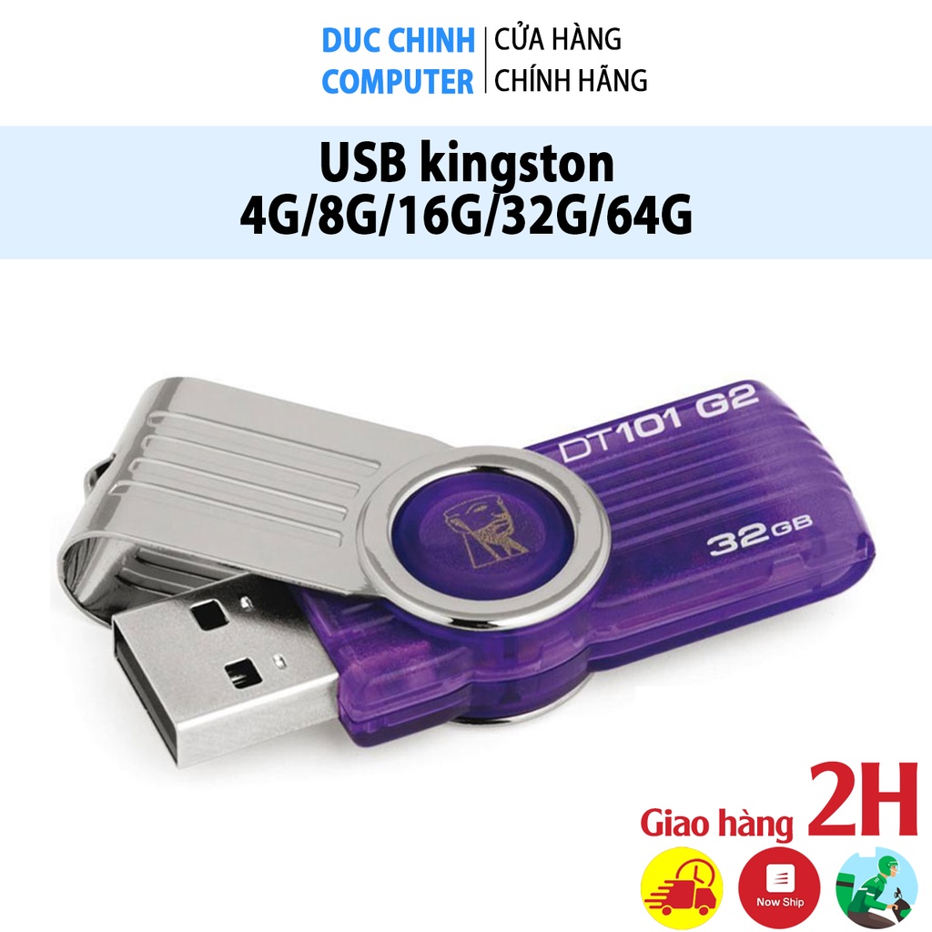 USB 4GB/8GB/16GB/32GB/64GB - USB kingston nhỏ gọn tiện dùng có 4 màu sắc chất liệu nhựa cứng hàng nhập khẩu