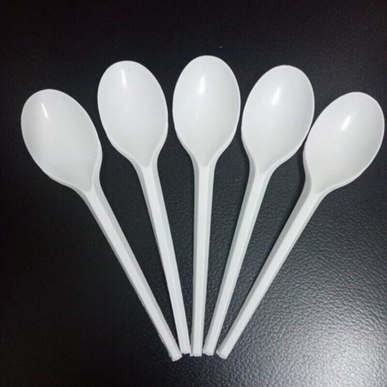 combo 100 thìa nhựa dùng 1 lần loại đẹp