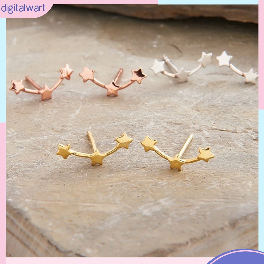 1 đôi bông tai hình ngôi sao nhỏ thời trang thanh lịch cho nữ