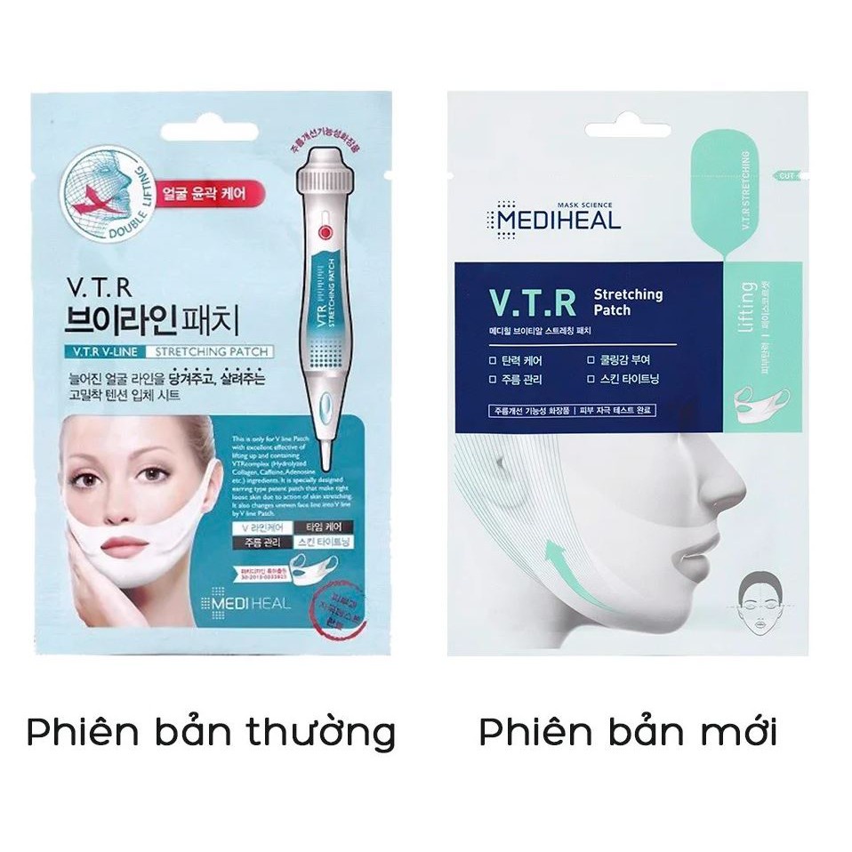 Mặt Nạ Nâng Cơ, Giảm Mỡ Thừa Tạo Hình V-Line Mediheal Clinic V.T.R Stretching V-line Patch