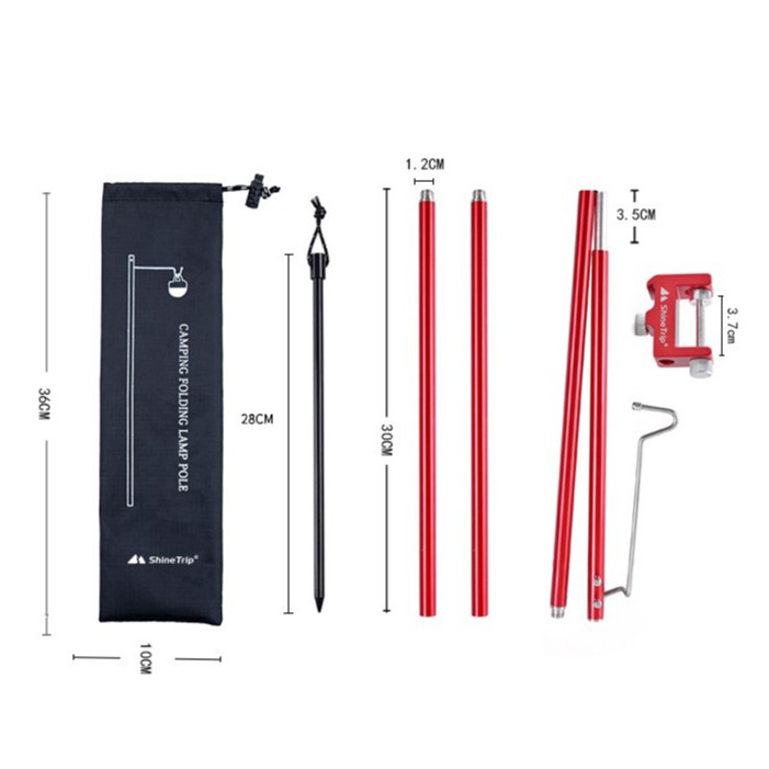 Chân Đèn Cắm Trại Di Động Móc Treo Dã Ngoại Gấp Gọn Shine Trip | BigBuy360 - bigbuy360.vn