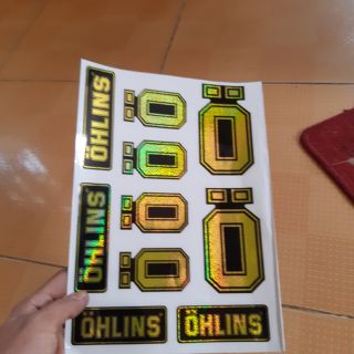 Tem nhỏ trang trí ohlins