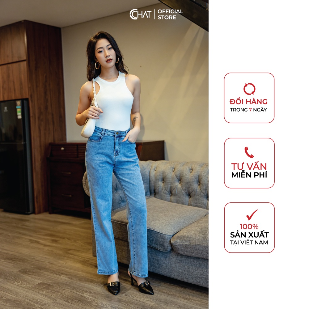 [Mã WABR99WA giảm 10% đơn 99K] Áo thun cổ tròn SN CCHAT