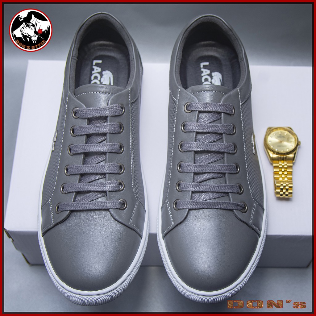 [ẢNH THẬT 100%] GIÀY THỂ THAO NAM DA THẬT/ GIÀY SNEAKER NAM PHONG CÁCH TRẺ TRUNG LỊCH LÃM GIÁ TỐT - GSG-01