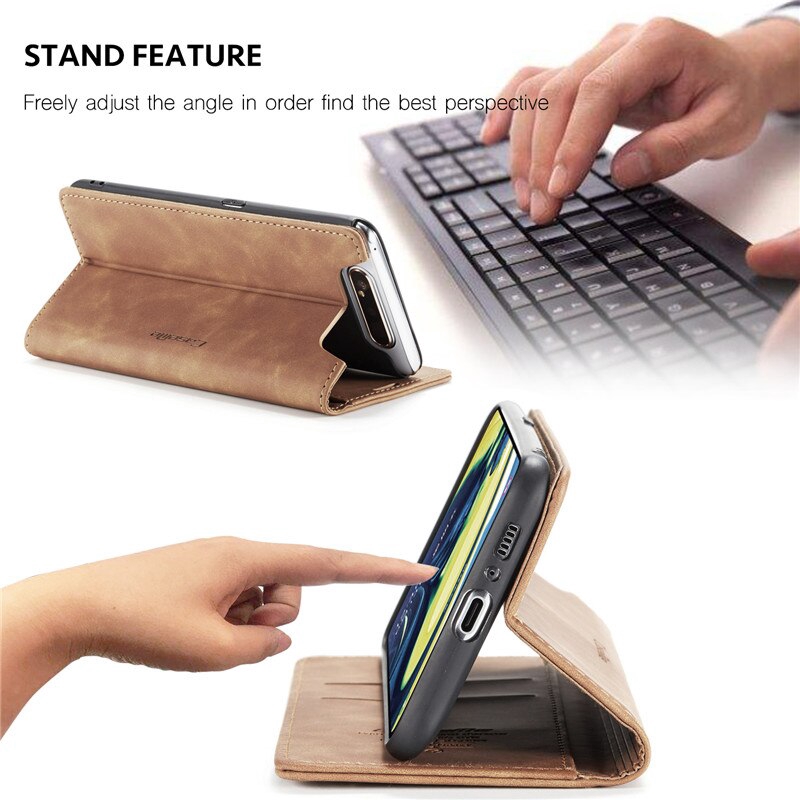 Bao da điện thoại nắp gập dạng ví thời trang cho Samsung Galaxy A80 A90 A70 | BigBuy360 - bigbuy360.vn