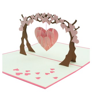 THIỆP 3D - THIỆP VALENTINE - THIỆP SINH NHẬT-THIỆP CƯỚI- THAY LỜI YÊU THƯƠNG - CÂY TRÁI TIM TÌNH YÊU