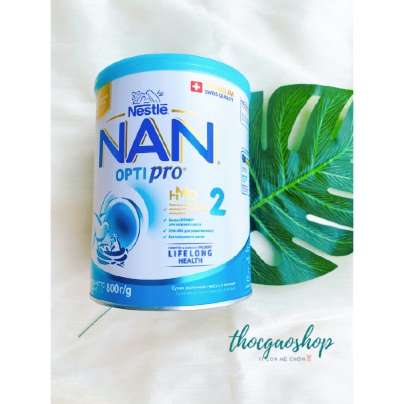 Sữa bột Nan Nga đủ số 1,2,3,4 800gr