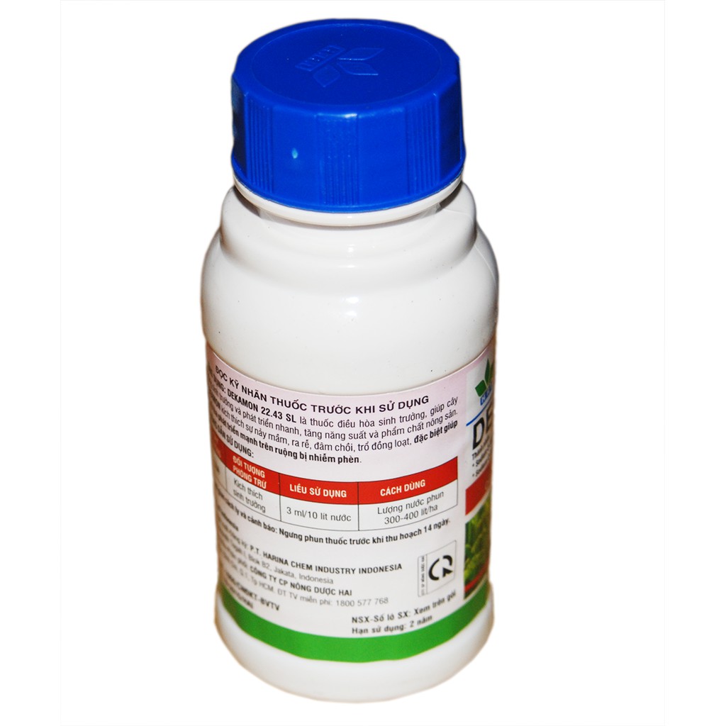 Kích thích sinh trưởng nhanh nảy mầm ra rễ nhiều Dekamon 22.43SL 100ml